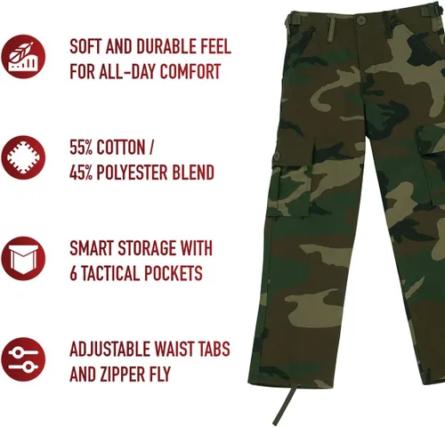 Miniatura 13 de Rothco Kids Bdu Pantalones – Acu Digital Camo