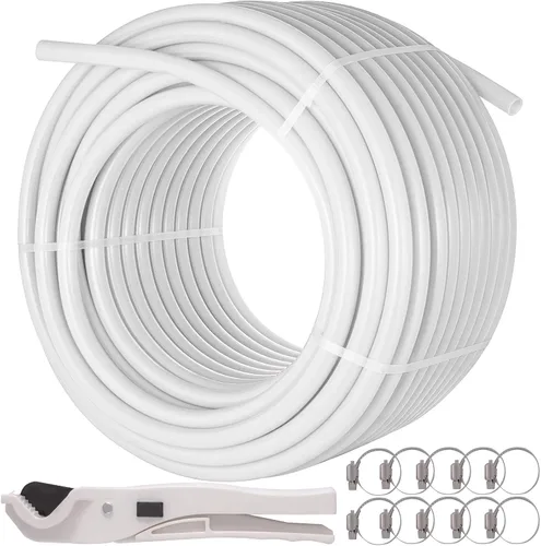 Miniatura 11 de VEVOR Tubo PEX sin barrera de oxígeno de 300 pies, tubo PEX azul de 3/4 de pulgada, tubo de calor radiante EVOH Pex-B, fontanería duradera