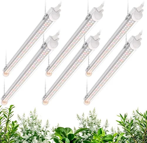 Miniatura 10 de Bstrip T8 - Luz de cultivo de 1.4 pies, 36 W (2 x 18 W), luces para plantas de cultivo en interiores con temporizador, espectro completo con LED