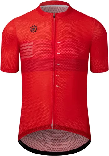 Miniatura 22 de GCRFL Maillot de ciclismo para hombre con 3+1 bolsillos con cremallera manga corta ciclismo ciclismo camiseta de ciclismo transpirable tela de malla