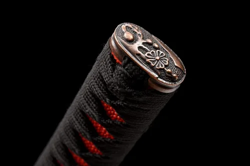 Miniatura 9 de Espada Katana Tradicional Forjada a Mano con Templado de Calor/Arcilla Verdaderas Katanas de Acero al Carbono 1060/1095 T10, Afilar, Espiga