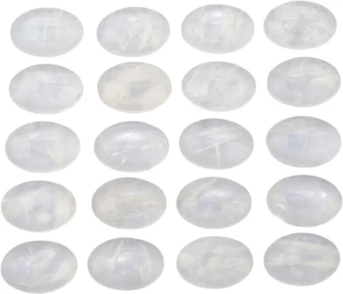 Miniatura 7 de TUMBEELLUWA Cabujones ovalados de cristal curativo con parte trasera plana para hacer joyas, paquete de 15 unidades, Ojo de tigre