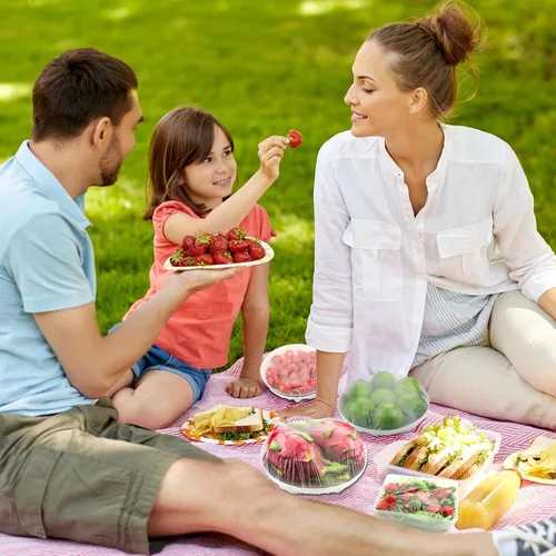 Miniatura 2 de Nanaborn Bolsas de conservación fresca, 200 unidades, con fundas elásticas desechables retráctiles para almacenamiento de alimentos