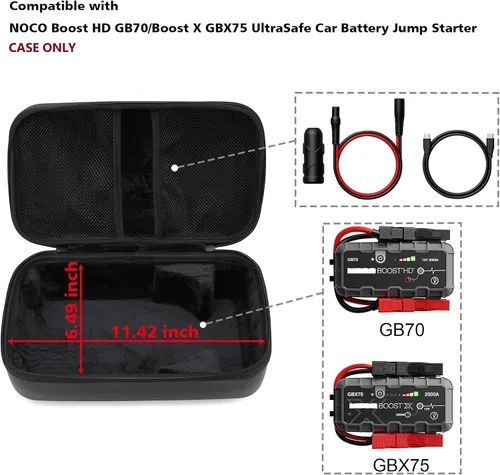 Miniatura 3 de Funda de protección EVA compatible con arrancadores NOCO - Boost HD GB70/Boost X GBX75 UltraSafe Lithium Jump Starter (Solo base)