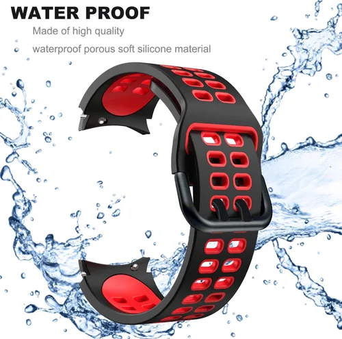 Miniatura 3 de Threeeggs Correa sin brecha para Samsung Galaxy Watch 7 6 5 4, 0.787 pulgadas, bandas de repuesto de liberación rápida para 5 Pro Band 1.772 in/4