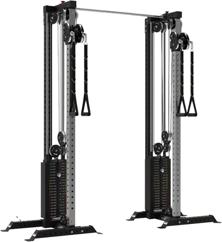 Miniatura 12 de Bells of Steel Torre de Máquina de Cable - Equipo de Gimnasio Comercial y Doméstico - Poleas de Aluminio con Pilas de Peso o para Discos