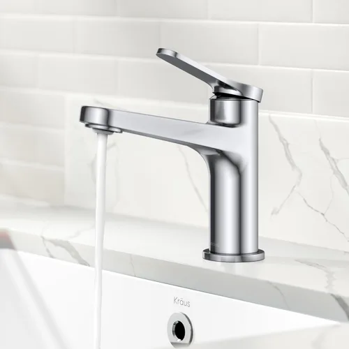 Miniatura 3 de KRAUS Indy Grifo de Lavabo de un Orificio de una Sola Manija en Cromo, KBF-1411CH