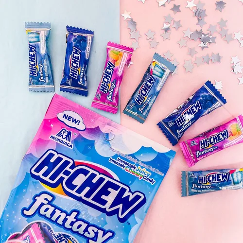 Miniatura 2 de Hi Chew Candy Fantasy Mix – Sorbete arcoíris, Hawái azul y frambuesa azul, caramelo japonés masticable afrutado, 3 onzas por paquete, caramelo