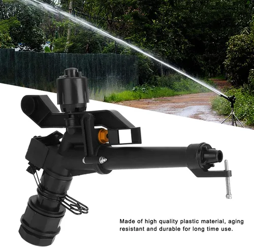 Miniatura 4 de Aspersor de riego, brazo oscilante de 360° y aspersor de césped de impacto, rosca hembra ajustable DN25 de 1.5 pulgadas, para granja, jardín, riego