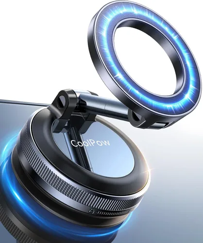 Coolpow【Más Nuevo Soporte Magnético de Teléfono al Vacío para Automóvil Soporte de Montaje【Succión de Vacío Móvil】carmount 2.0 Magsafe Soporte para