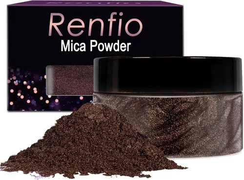 Miniatura 18 de Renfio Polvo de mica, polvo de mica de 60 colores para resina epoxi natural, pigmento de color, pigmento en polvo, botellas de 0.25 onzas, pigmentos