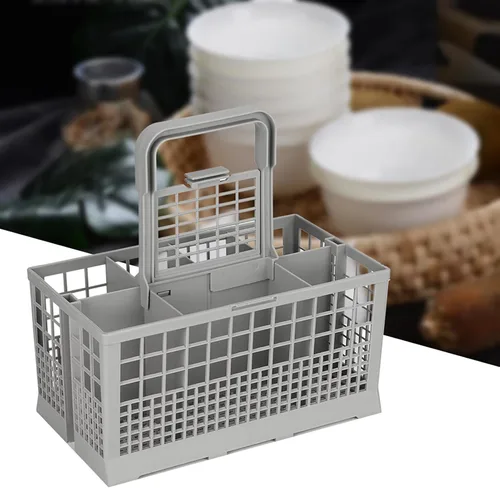 Miniatura 3 de Cesta de repuesto universal para lavavajillas con asa, caja de repuesto para cubiertos multiusos