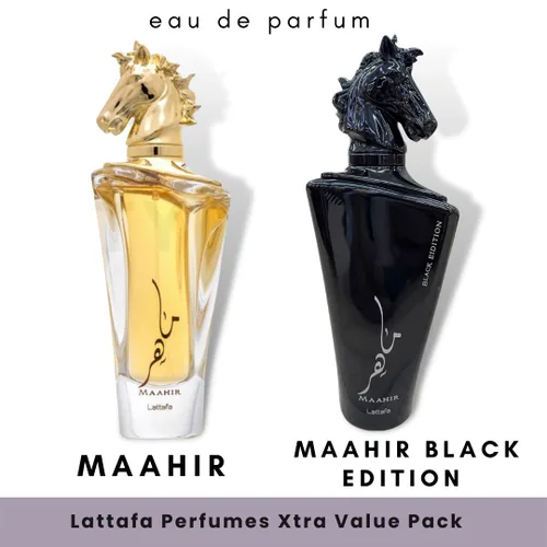 Miniatura 3 de Lattafa Perfumes Xtra Value Pack - Maahir & Maahir Black Edition EDP - Eau de Parfum 100ML (3.4 oz) I