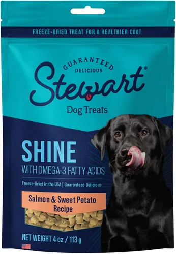 Miniatura 9 de Stewart Golosinas liofilizadas para perros, carne de res y calabaza zen, alivio de la ansiedad, sin granos, bolsa resellable de 4 onzas, fabricada