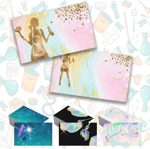 Miniatura 28 de Tarjetas de visita personalizadas de doble cara Papel mate profesional de 300 GSM para pequeñas empresas 3.5 x 2 pulgadas Hair Salon