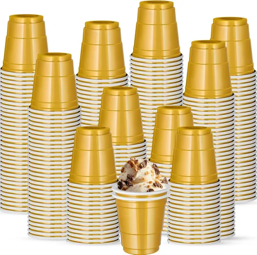 Miniatura 24 de 500 piezas Vasos de Chupito de Plástico Lake Bule de 2 onzas vasos de chupito azules Revelación de Género vasos de chupito desechables para beber