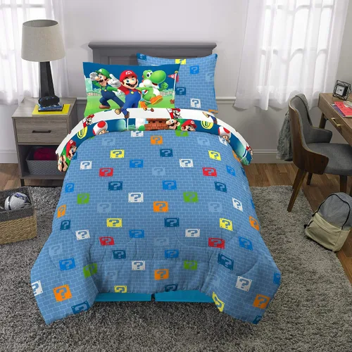 Miniatura 486 de Franco - Juego de edredón y sábanas supersuaves con funda, para niños, 7 piezas, tamaño matrimonial, Five Nights At Freddy's Cinco noches en Freddy's