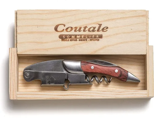 Miniatura 8 de Prestige Waiters - Sacacorchos de acero inoxidable, caja de madera de pino hecha a mano y sostenible, abridor de botellas de vino de doble palanca