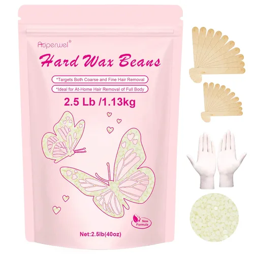 Miniatura 11 de Cuentas de cera de 2.5 libras, cuentas de cera dura adecuadas para bikini brasileño y cabello grueso, cera dura para piel sensible para depilación