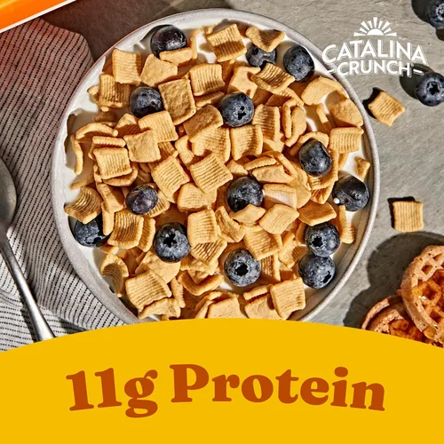 Miniatura 2 de Catalina Crunch Cereal de Proteína Cereal de Desayuno Sin Azúcar con 11g de Proteína Sin Gluten, Apto para Dietas Cetogénicas Paquete Variado