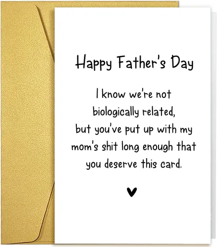 Miniatura 13 de Qiliji Tarjeta para el día del padre con definición de papá - Feliz, primero, divertida para papá, padrastro, marido