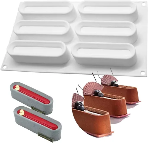 Miniatura 36 de OCPO KITCHEN Moldes de silicona para hornear pasteles de mousse, molde de postre francés para pastelería, chocolate, cupcake, molde de helado, molde