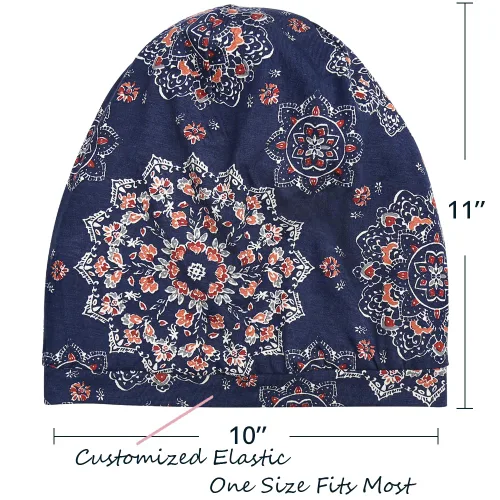 Miniatura 114 de Alnorm - Gorro con forro de satén y suave banda elástica para hombres y mujeres, talla única Se ajusta a la mayoría