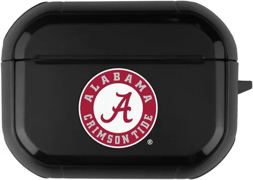 Miniatura 4 de Funda negra duradera para Apple AirPods Pro (1ª/2ª generación) con mosquetón - Alabama Crimson Tide
