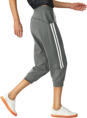 Miniatura 4 de SPECIALMAGIC Pantalones deportivos capri para mujer, pantalones capri casuales con bolsillos