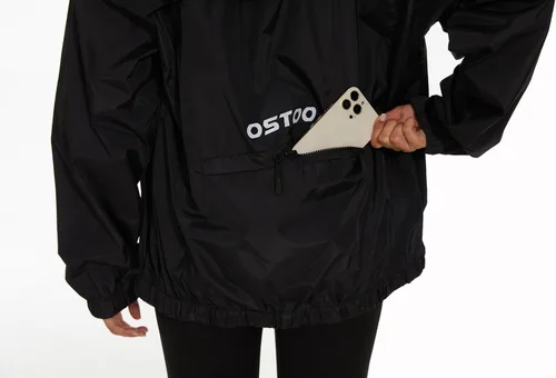 Miniatura 5 de OSTOO Chaqueta impermeable ligera para mujer, para correr, ciclismo, con capucha, para senderismo, rompevientos