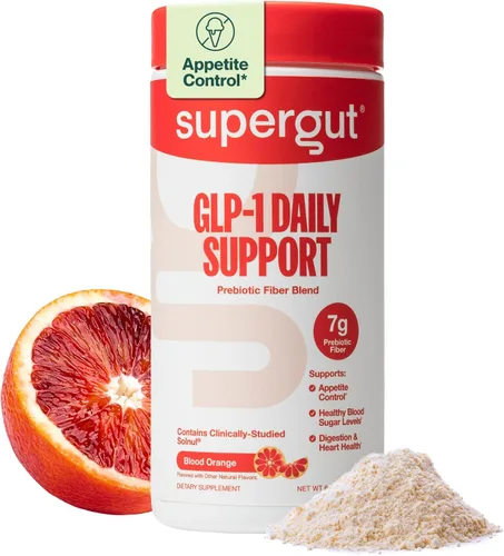 Miniatura 10 de Supergut GLP1 Daily Support - Suplemento en polvo de GLP-1 de alta fibra para mujeres y hombres, mezcla de bebida sin azúcar para la salud