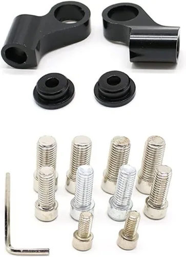 Miniatura 3 de Espejos traseros universales para motocicleta, espejos retrovisores CNC para Kawasaki para VERSYS 1000 ER6N para Yamaha XTZ 250 FZ6R para Suzuki Azul