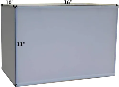 Miniatura 2 de Pantalla rectangular negra de tapa blanda (16 x 10) (16 x 10) x 11 pulgadas
