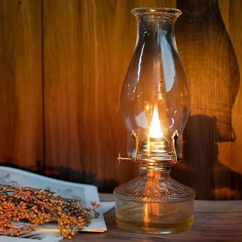 Miniatura 2 de Lámpara de aceite para chimenea, lámpara de huracán, repuesto de vidrio, base transparente de 3 pulgadas para pantalla de lámpara de queroseno