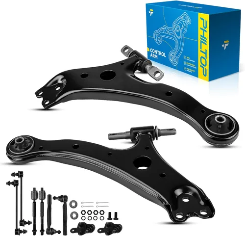 Miniatura 68 de PHILTOP Kit de suspensión delantera de 10 piezas, brazos de control inferiores con juntas de bola, eslabones de extremo de barra estabilizadora