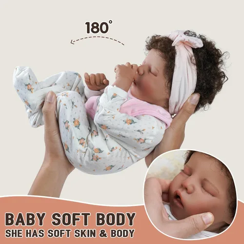 Miniatura 3 de BABESIDE Muñecas de bebé Reborn realistas de 17 pulgadas, muñeca de bebé recién nacida realista con ropa y juguete regalo para niños a partir de 3