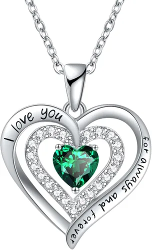 Birthstone Jewelry Necklace for Women on Birthday Anniversary Presents for Wife Women Necklaces for Valentine's Day, Christmas, Mother's Day