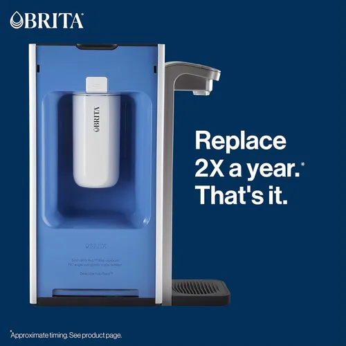 Miniatura 6 de Brita Filtro de agua de repuesto, sin BPA, reemplaza 900 botellas de agua de plástico, dura seis meses o 120 galones, incluye 1 filtro, esencial