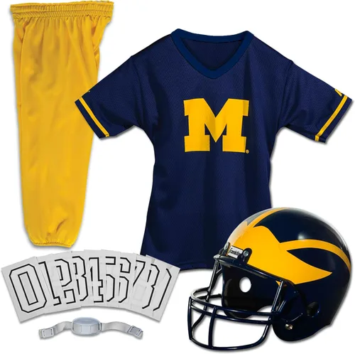 Miniatura 14 de Franklin Sports NCAA - Conjunto de uniforme de fútbol americano para niños, camiseta de fútbol universitario, casco + pantalones para niños y niñas