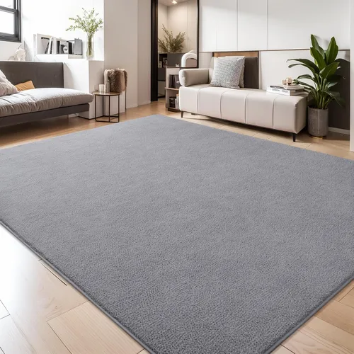 Miniatura 32 de Keeko Alfombras de área de 4 x 6 pies para sala de estar, alfombra suave y moderna de espuma viscoelástica para dormitorio, alfombra