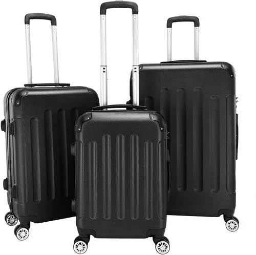 Miniatura 4 de Juego de equipaje de 3 piezas – Maletas con ruedas giratorias multidireccionales – Bolsa de viaje Maleta ABS con bloqueo TSA – Maletas de carcasa