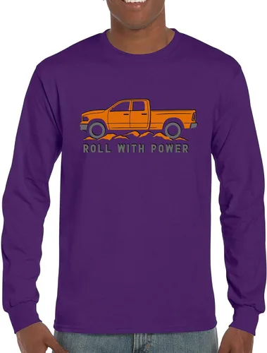 Miniatura 86 de Tee Hunt Camisetas gráficas y camisetas sin mangas para hombre Roll with Power Pickup Truck