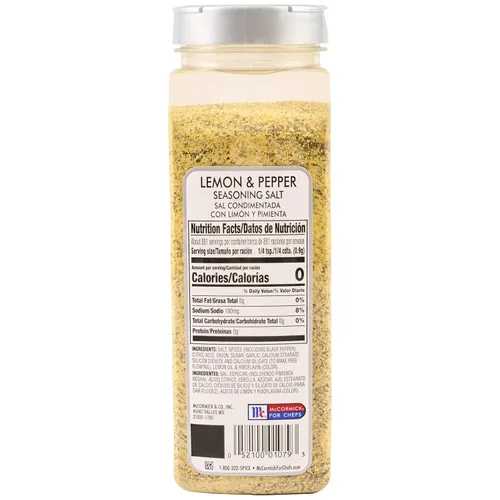 Miniatura 11 de McCormick Culinary Sal de condimento de limón y pimienta, 28 onzas, un recipiente de 28 onzas de condimento de limón y pimienta, perfecto
