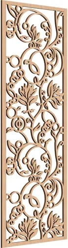 Miniatura 174 de 9 3/8"W x 24 3/8"H x 1/4"T Caspio Decorativos Paneles De Pared De Madera De Calado, Roble Rojo rojo (Red Oak)
