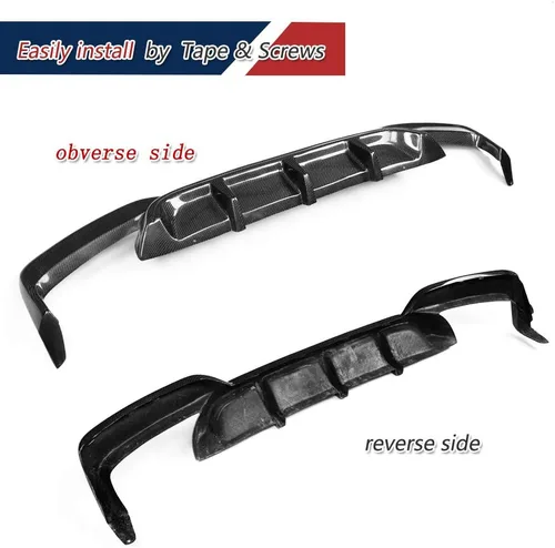 Miniatura 6 de Difusor trasero de fibra de carbono F06 compatible con BMW Serie 6 2013-2018 F06 F12 F13 640i 650i M Sport M6 Cubierta de parachoques trasero