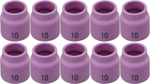 Miniatura 10 de RIVERWELD TIG - Vasos de vidrio con boquilla de cuarzo transparente 53N60 6# 3/8 pulgadas 0.374 in, 53N61 7# 7/16 pulgadas 0.433 in, 53N61S 8# 1/2