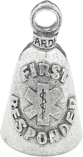 Miniatura 63 de Guardian Bell Good Luck Bell w/Keyring & Black Velvet Bag Motorcycle Bell Lead-Free Pewter Made in USA Phoenix Biker
