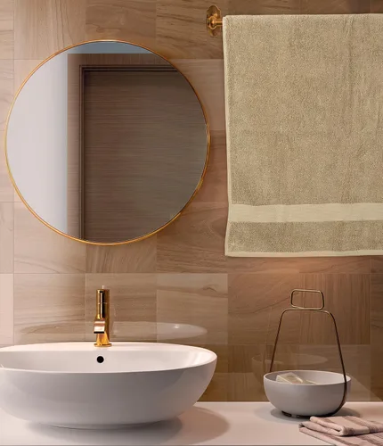 Miniatura 4 de Oakias Toallas de baño beige de alta calidad, paquete de 2, 27 x 54 pulgadas, altamente absorbentes, toallas de baño de lujo de 21.16 oz/m²