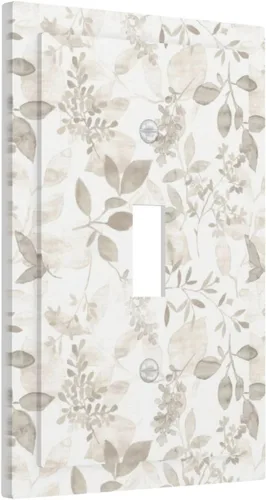 Miniatura 18 de Placa Decorativa de Pared Beige Boho de Mediados de Siglo Sol Abstracto 1-Gang Retro Años 70 Arte Geométrico Moderno con Arco Eléctrico Interruptor