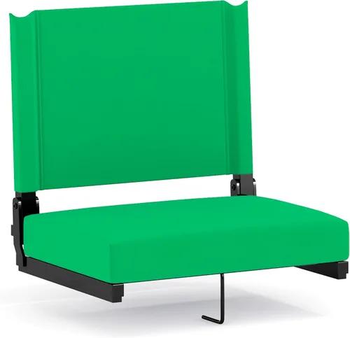 Miniatura 20 de Flash Furniture - asiento cómodo para usar en gradas de Flash - soporta 500 libras Silla de estadio ligera con asa y asiento ultra acolchado